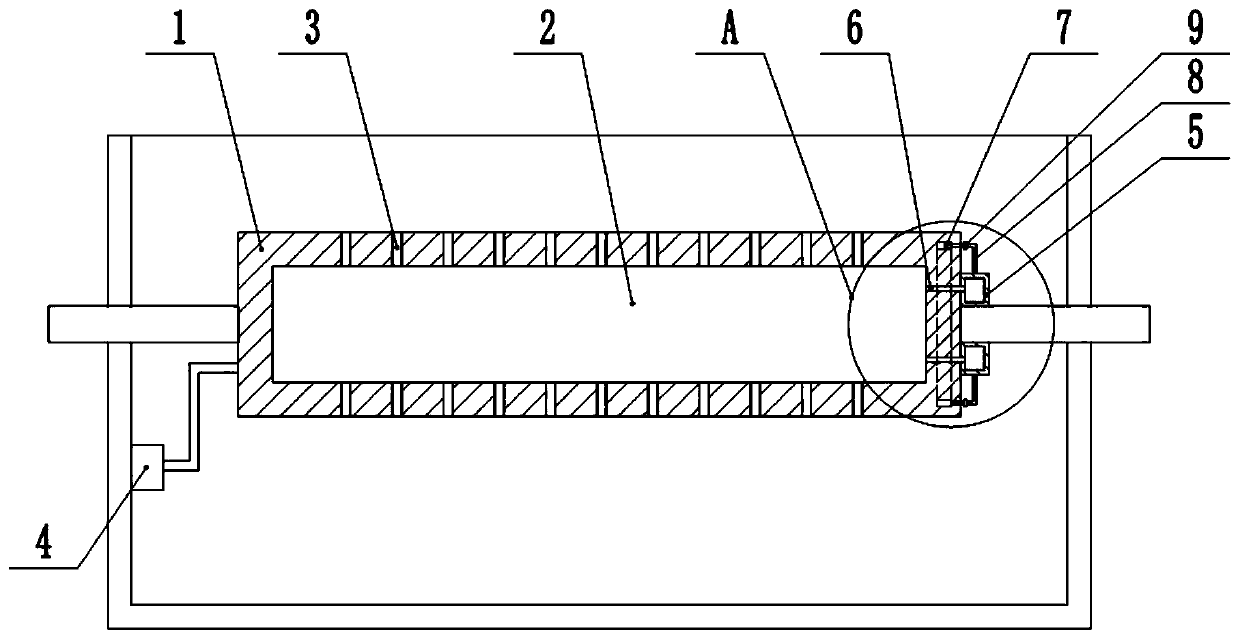 Gas roller for thin film traction