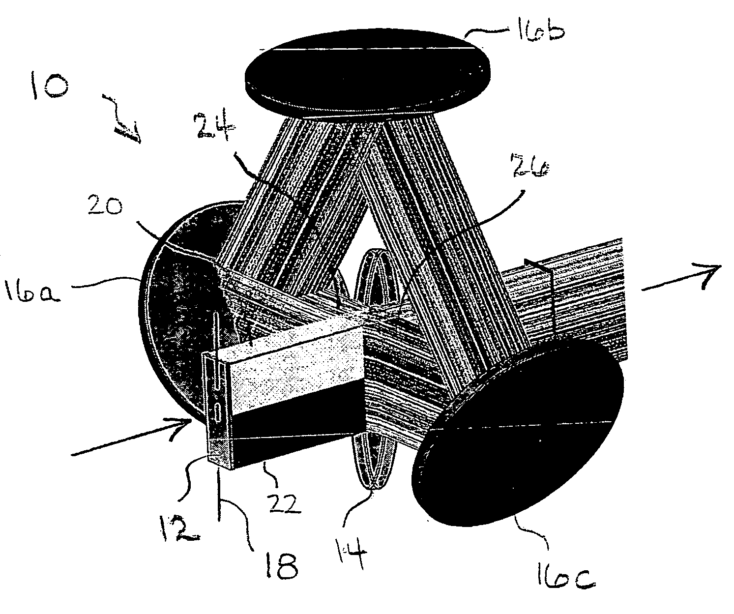 Device and method to stabilize beam shape and symmetry for high energy pulsed laser applications