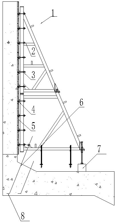 Movable truss and supporting aluminum mold system and construction method thereof