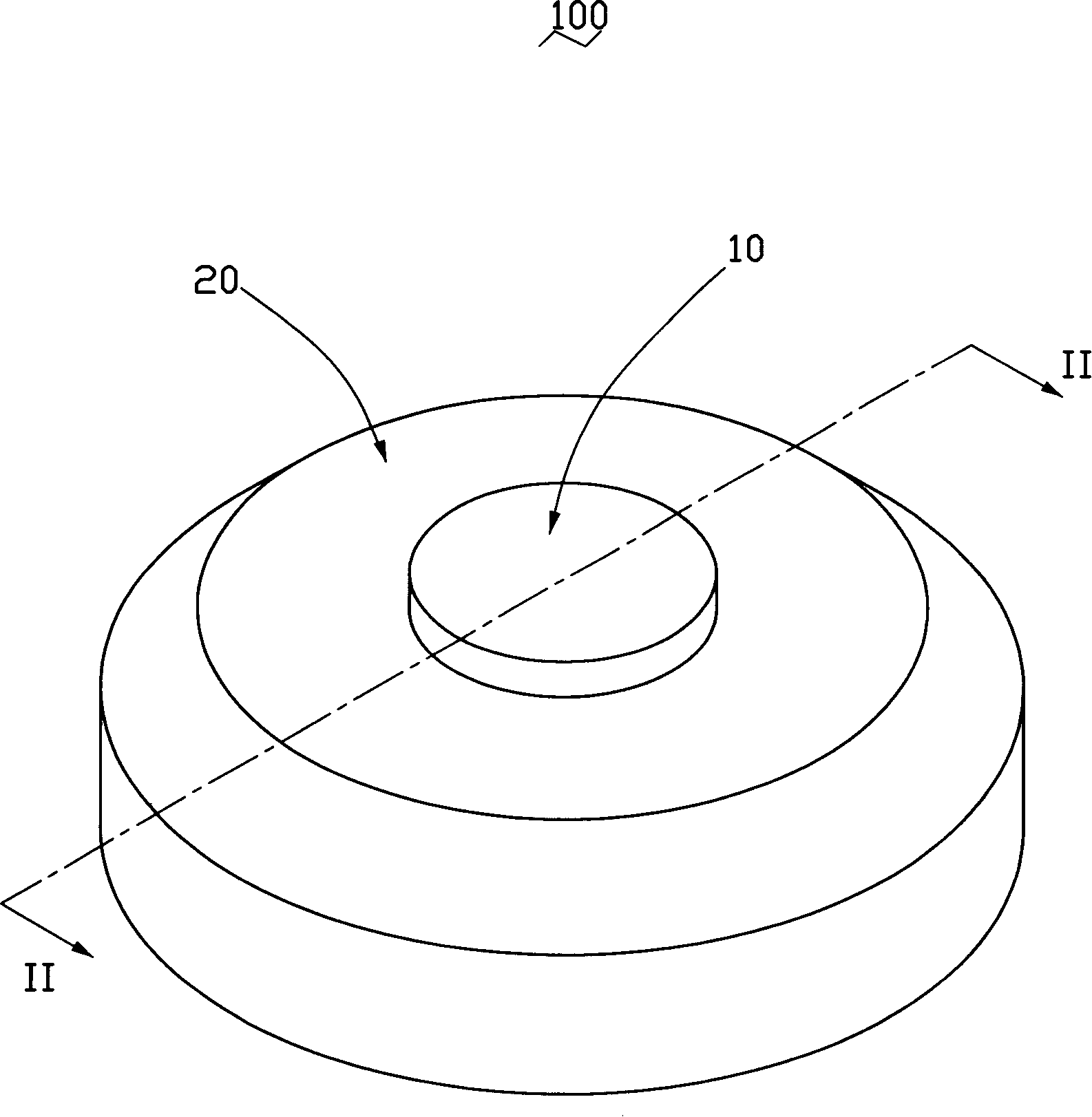 Shell with flat visual window lens and its making method