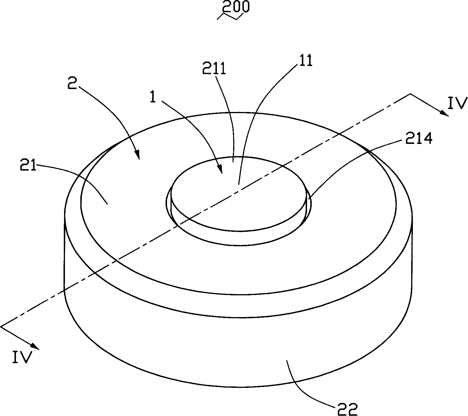 Shell with flat visual window lens and its making method