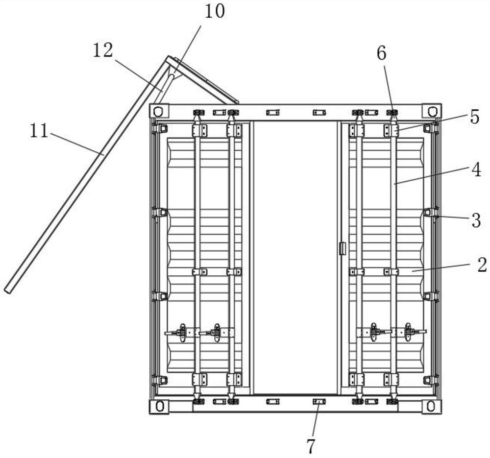 A container house that is convenient to change positions after assembly