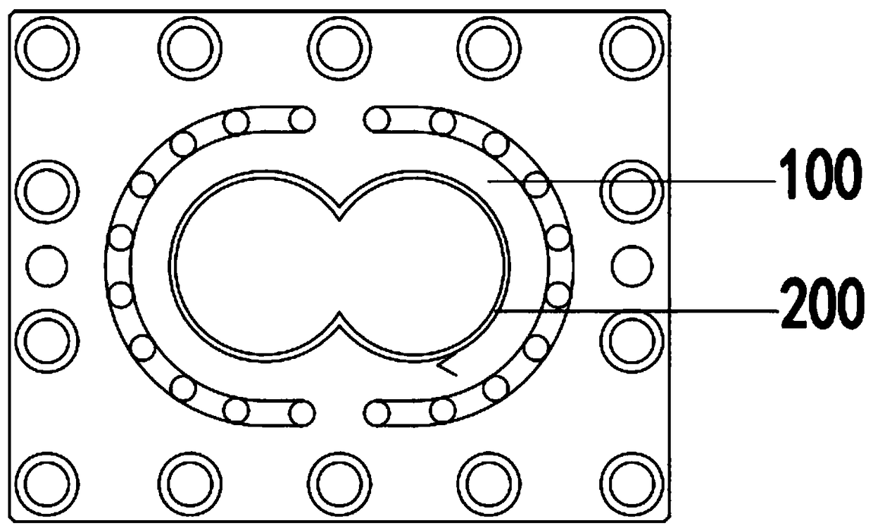 Cylinder with double metal extruders and preparation method of cylinder