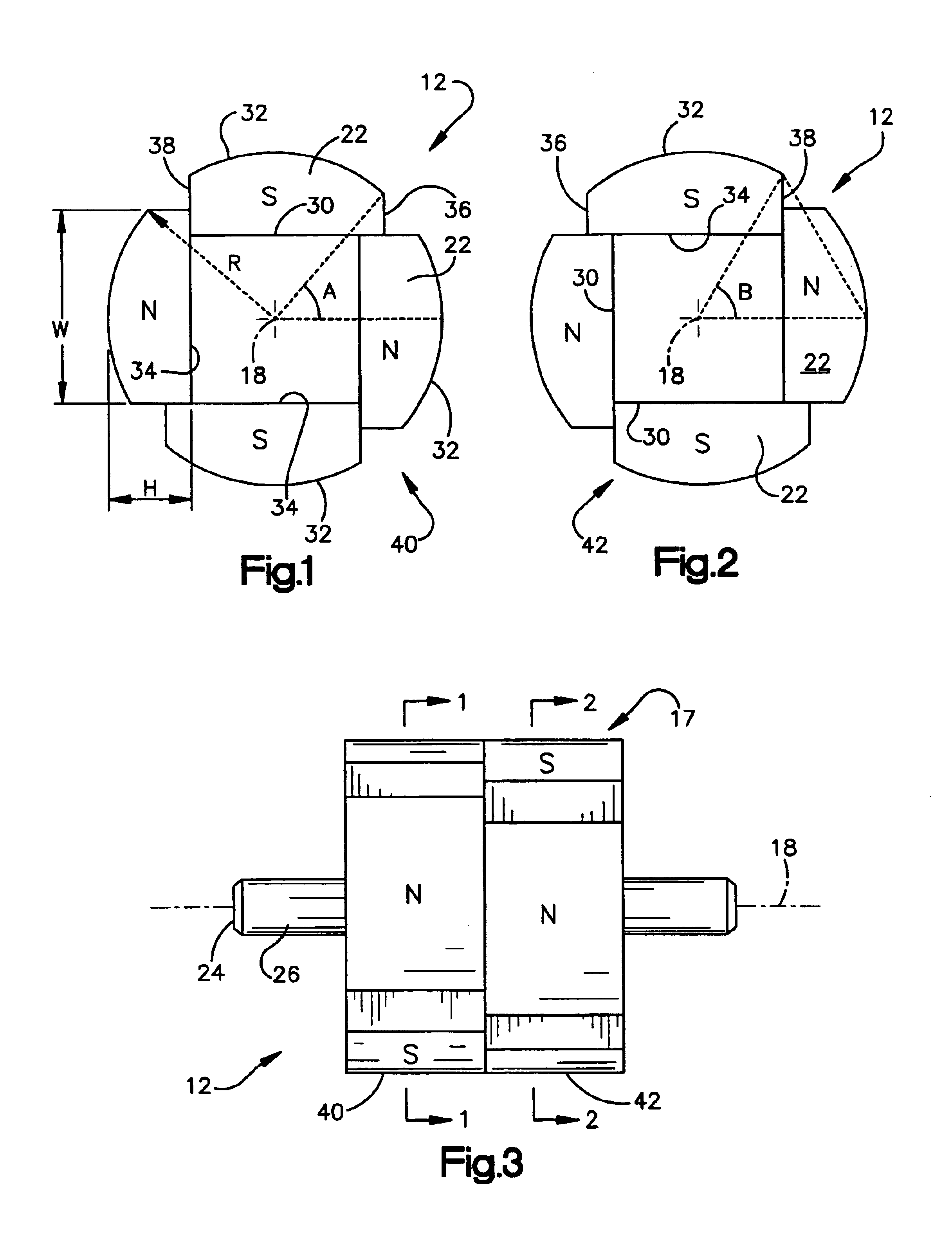 Brushless DC motor with stepped skewed rotor