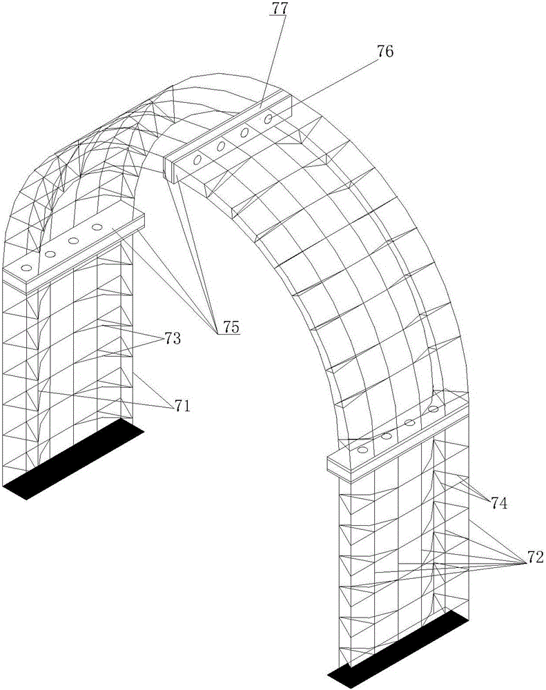 Tunnel lining supporting structure indoor model test method