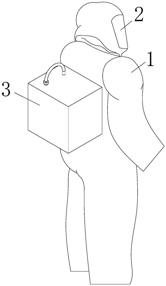 Automatic oxygen supply cooling garment