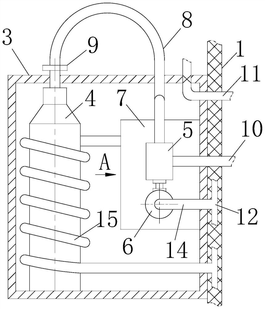 Automatic oxygen supply cooling garment