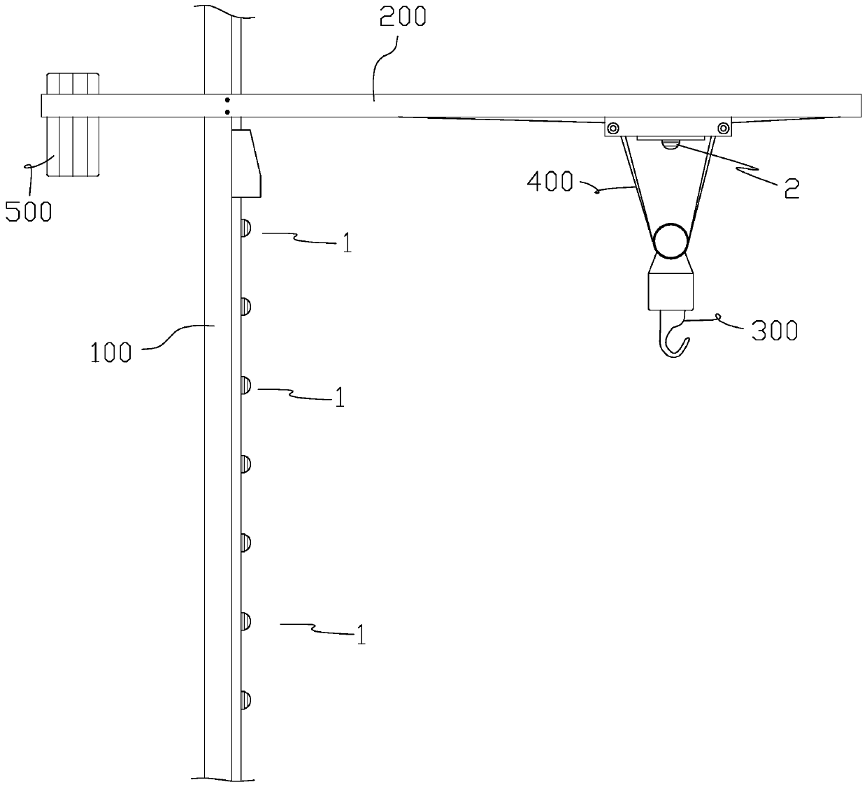 A system and method capable of real-time monitoring of boom operating status