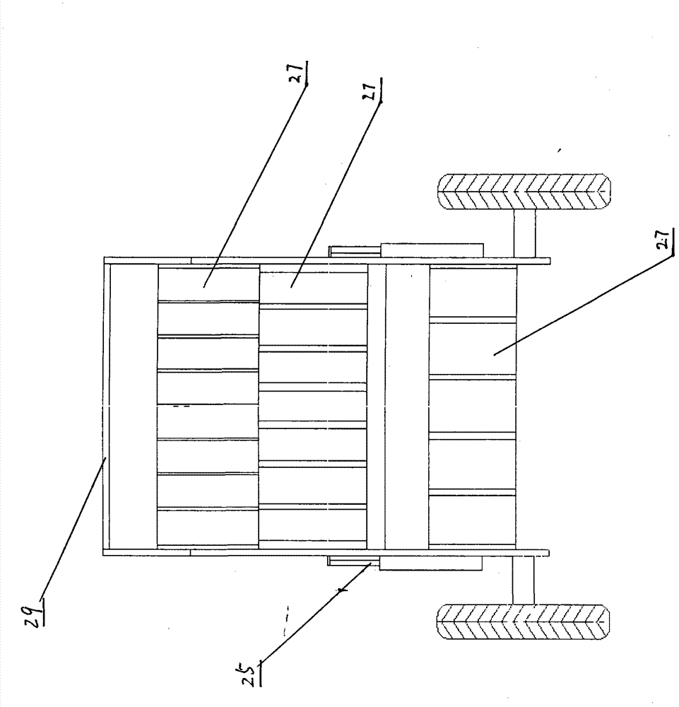 Double-cabin round straw bundling machine