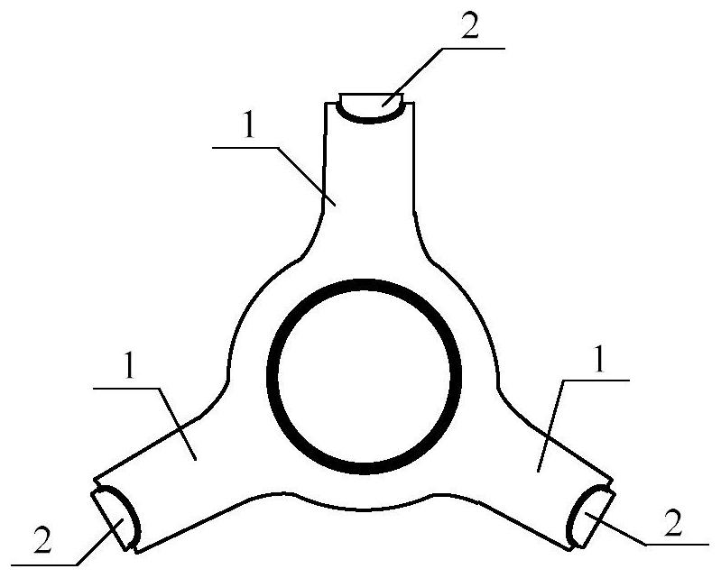 Surface treatment method for three-post insulator grounding insert