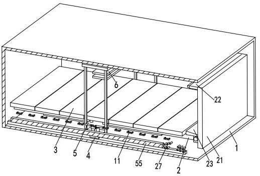 Container conveying system capable of achieving unmanned unloading