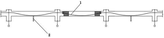 Unbonded prestressed concrete structure beam plate punching method