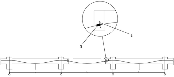 Unbonded prestressed concrete structure beam plate punching method