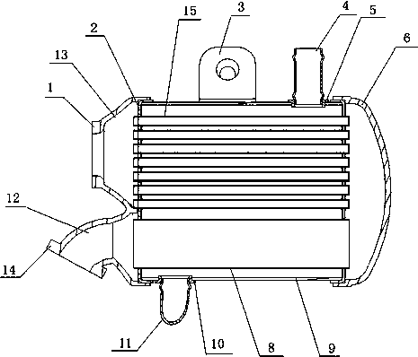 Cooler with variable cooling efficiency