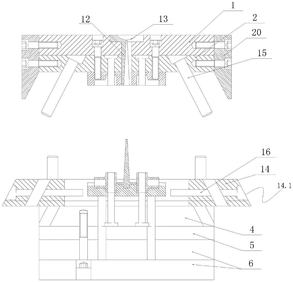 A hanger connector mold