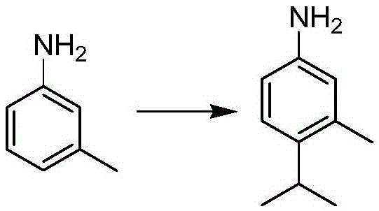 Preparation method of 3-methyl-4-isopropylaniline