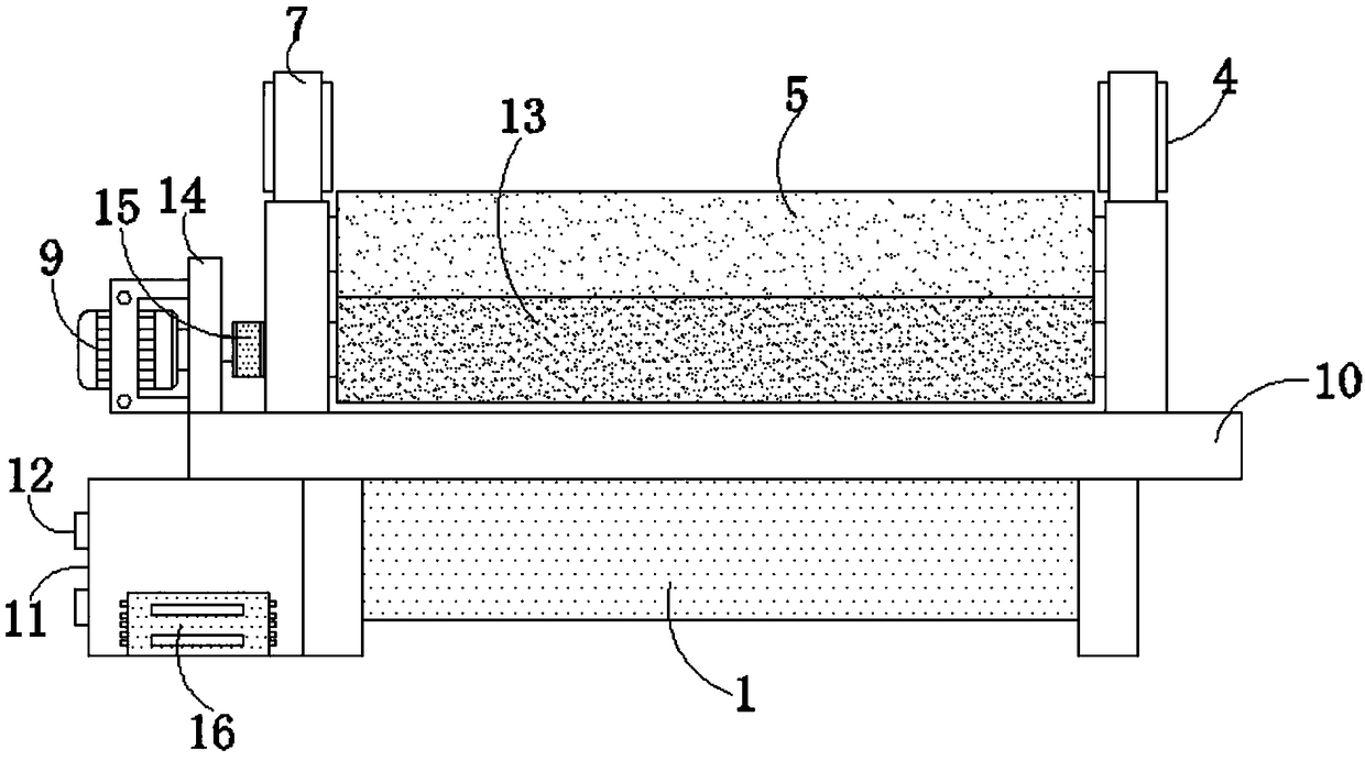 Discharging structure for clothing accessory production