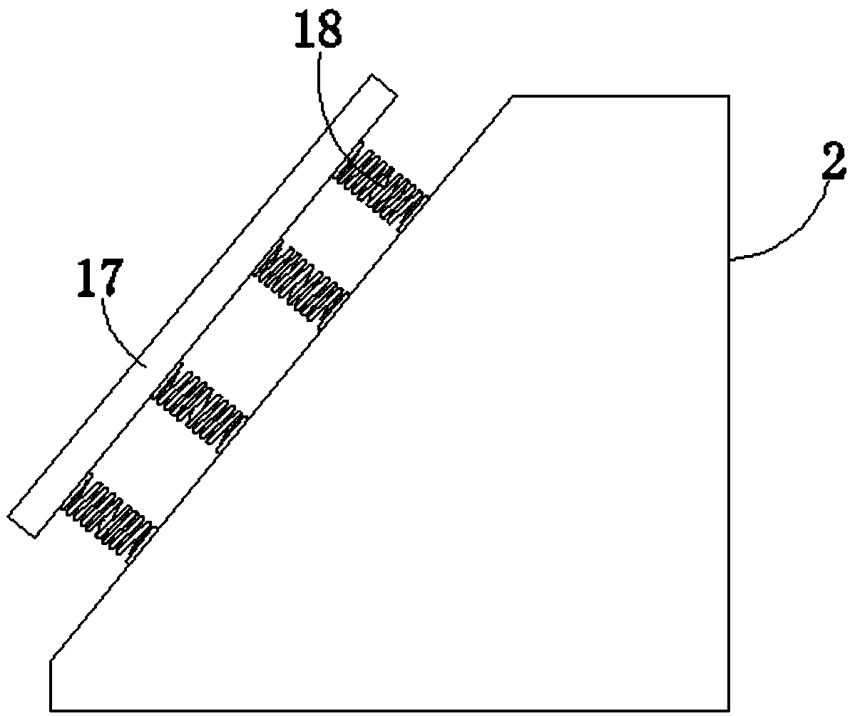 Discharging structure for clothing accessory production