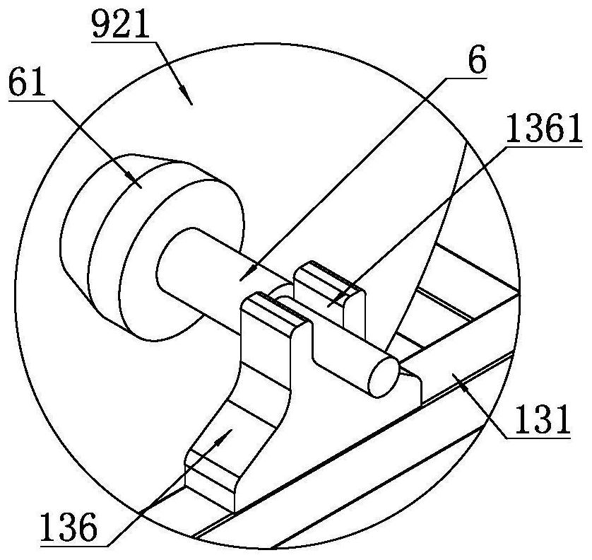 An automatic feeding device matched with a four-column press