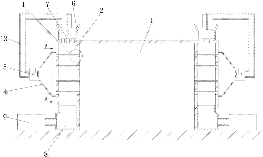 Protecting device for high velocity oxygen fuel