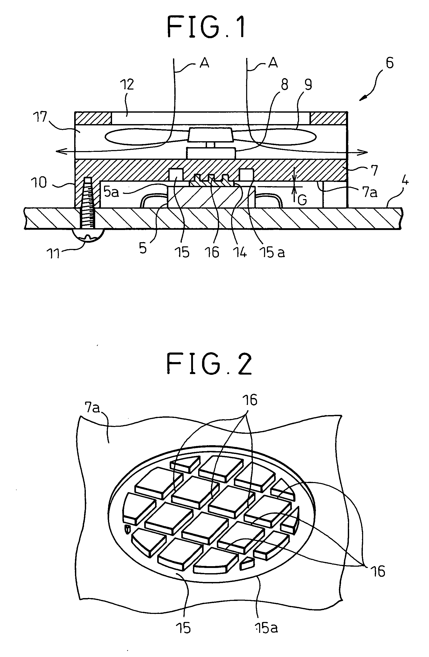 Heat radiating device and electronic equipment mounted on vehicle