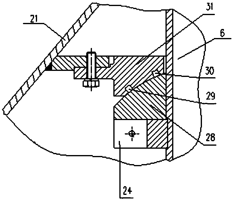 Hanger rod device for hearth charging of lime double-hearth shaft kiln