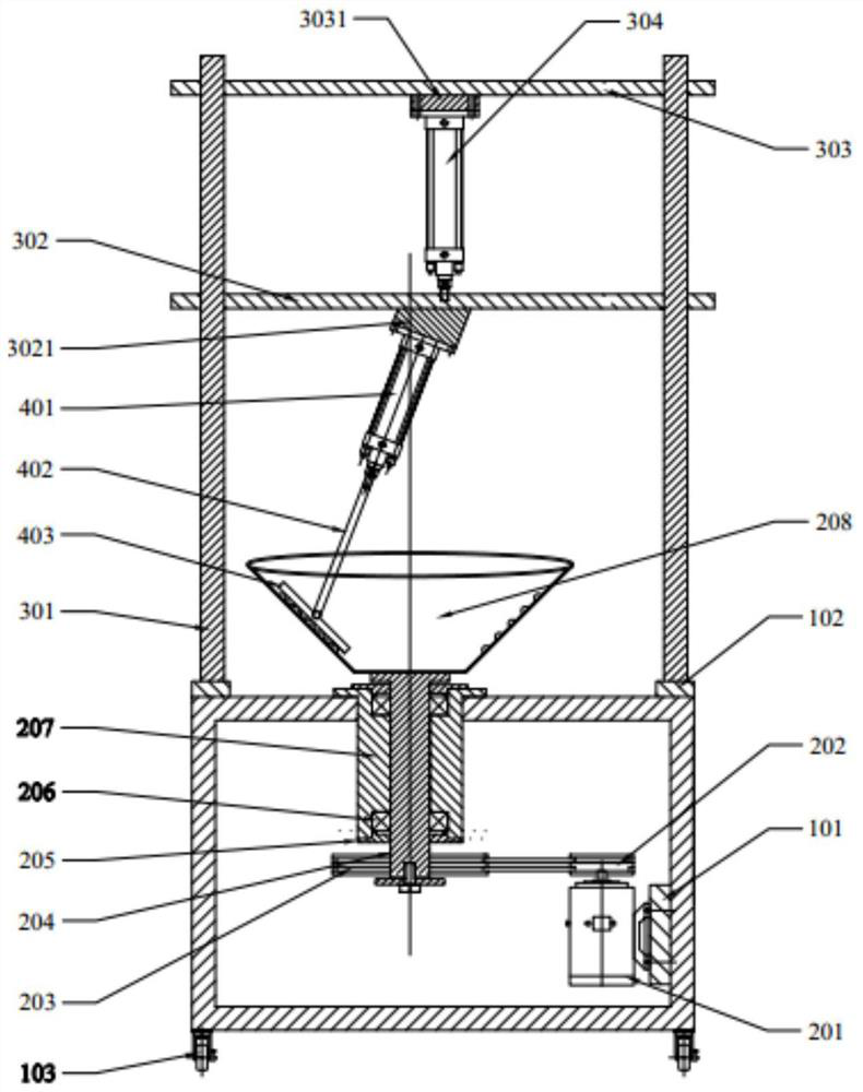 An automatic meat beating machine