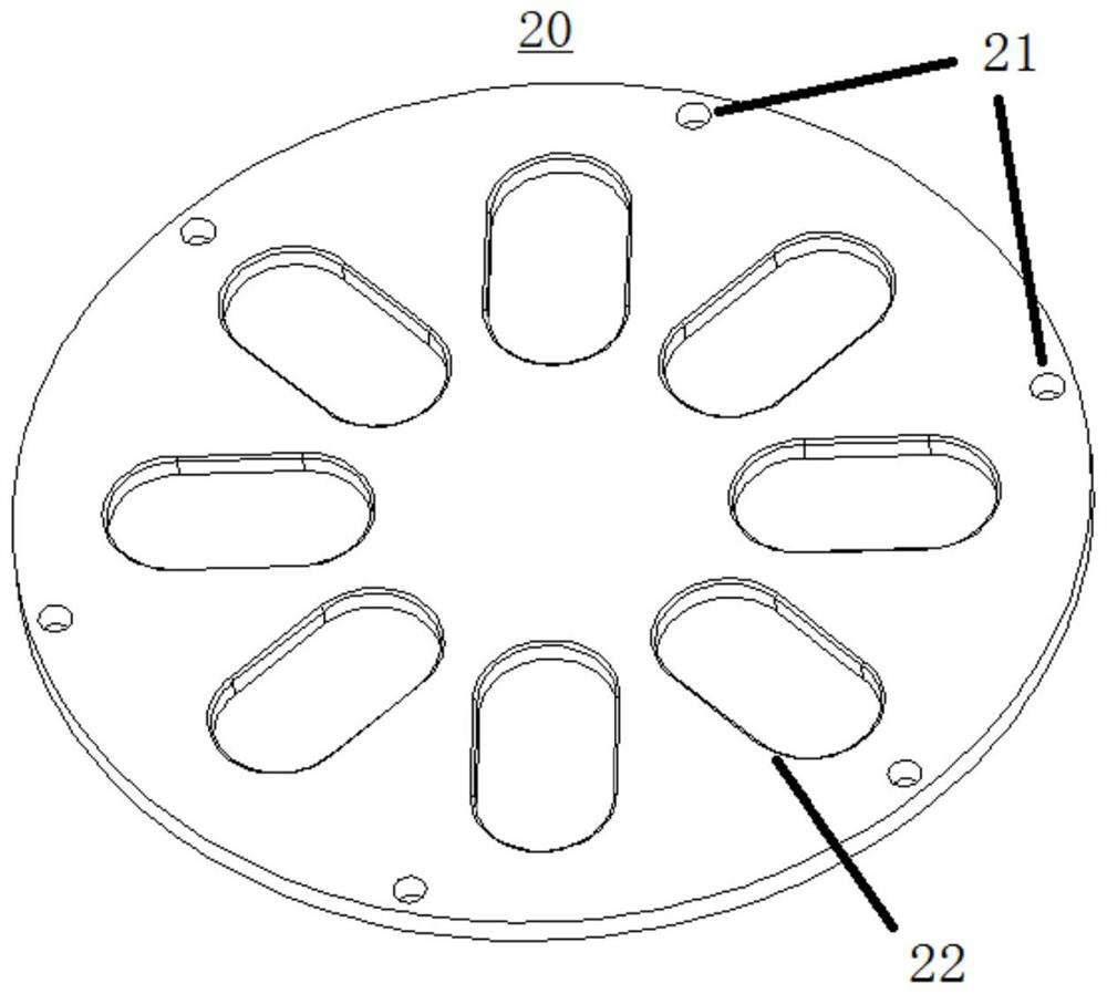 Assembling tool and assembling method for large-size split type composite propeller