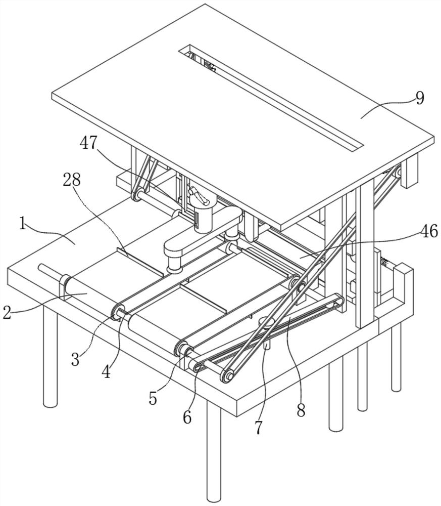 A CNC automatic shearing machine for metal processing