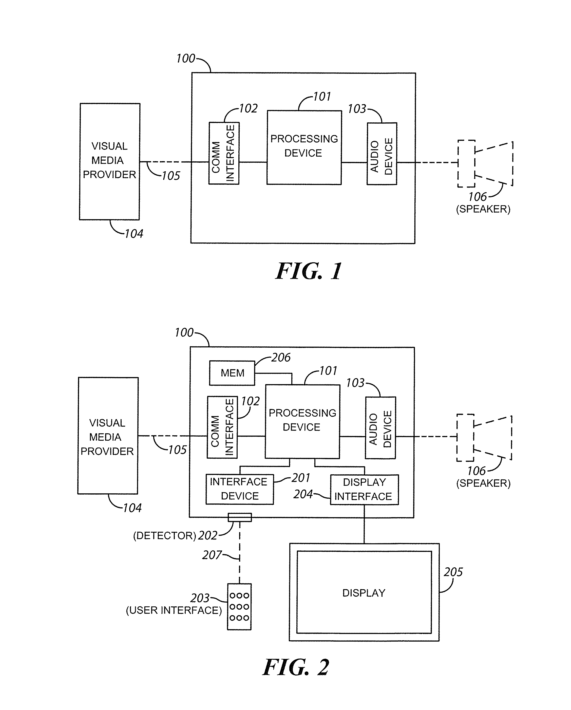 Audio description availability notifier