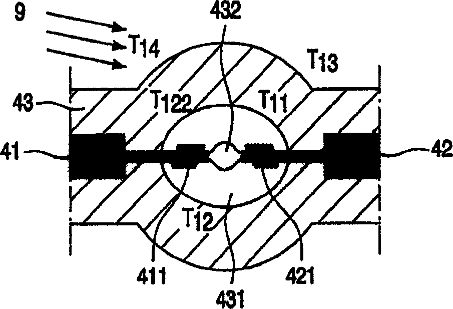 Cooled high intensity gas discharge lamp