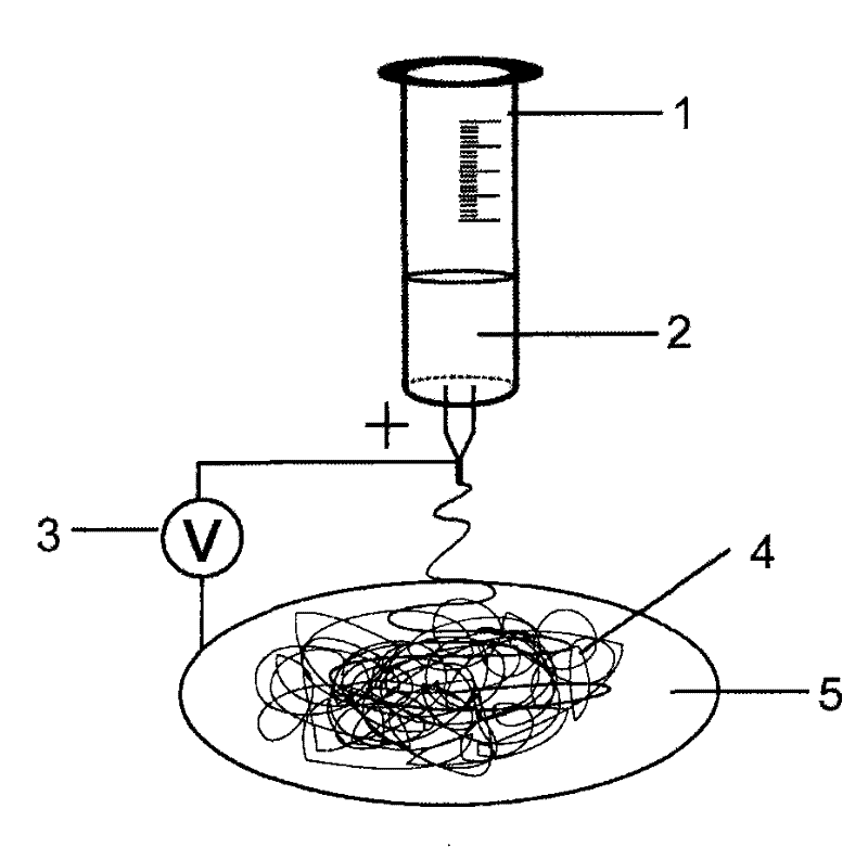 Method for modifying surface of composite electrostatic spun filament integrated by initiator