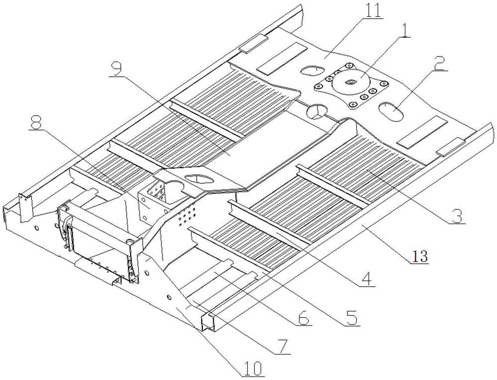 Outer pillow structure of rail vehicles