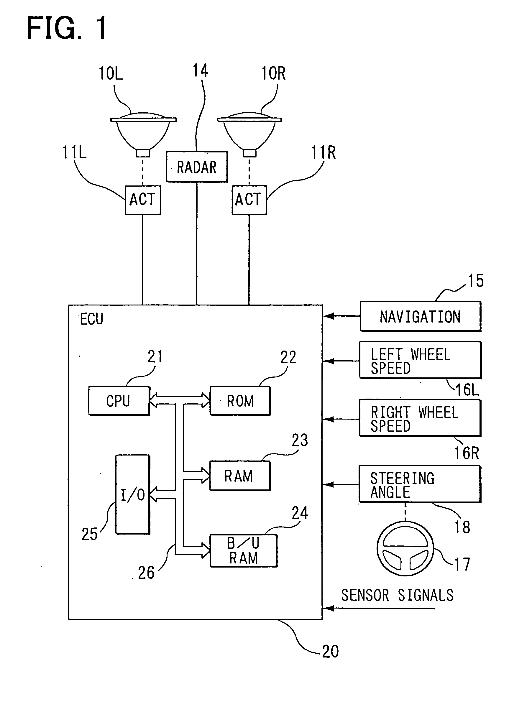Automatic optical axis direction adjusting device for vehicle headlight