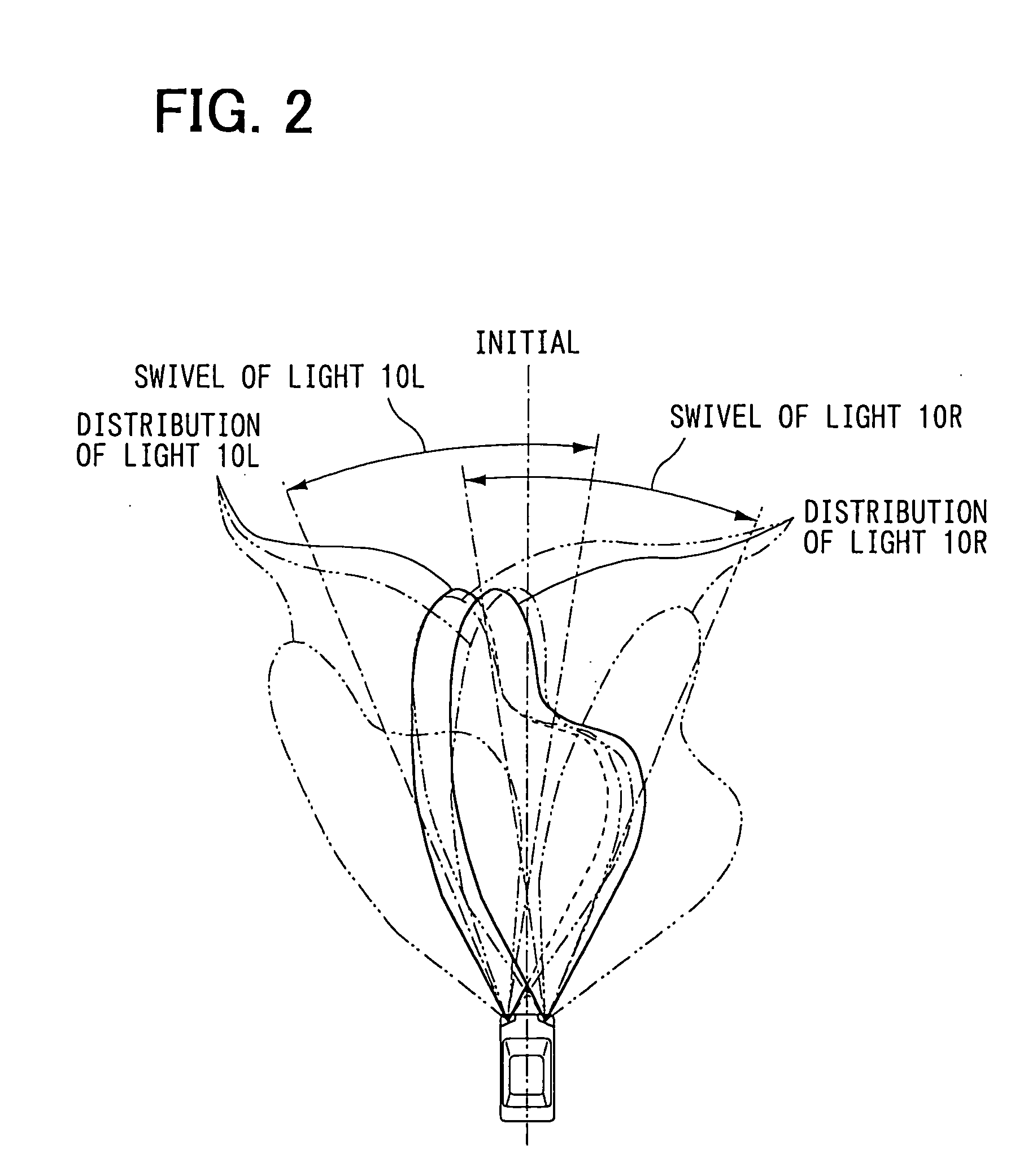 Automatic optical axis direction adjusting device for vehicle headlight