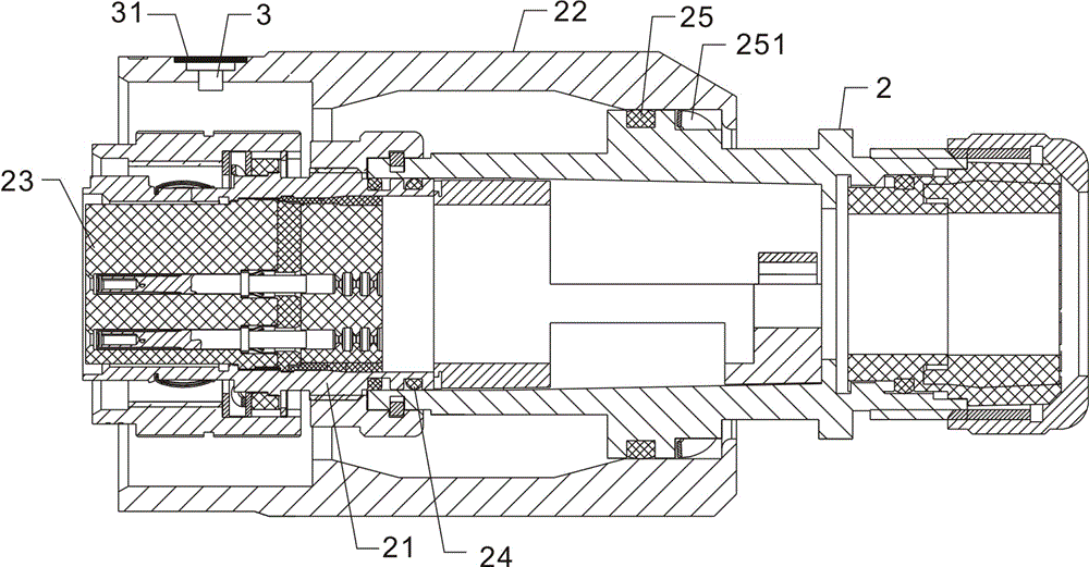 Antifouling sealing structure of connector