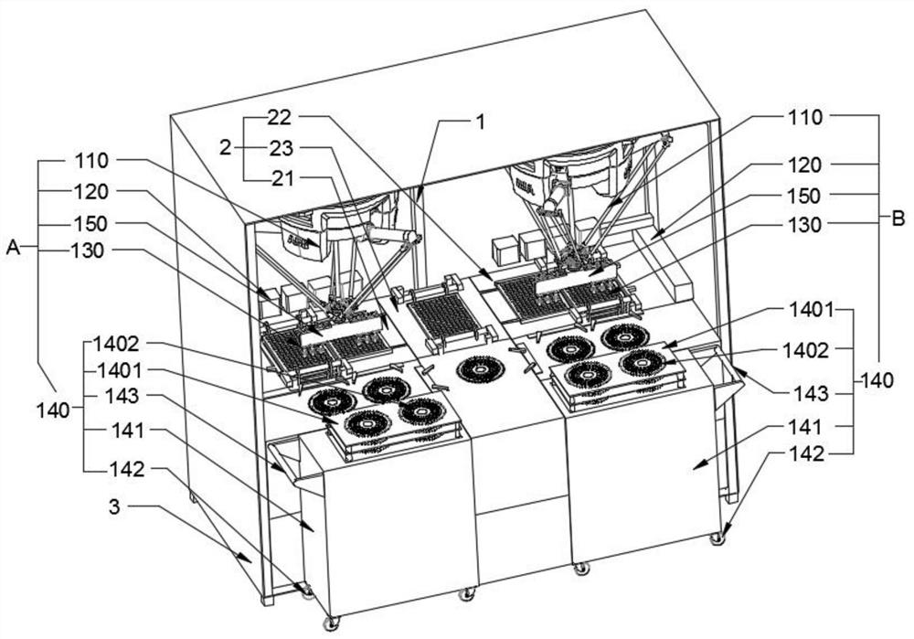 Automatic stacking device for grinding tools