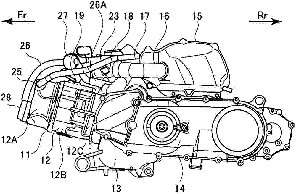 Pathway structure of engine induction system