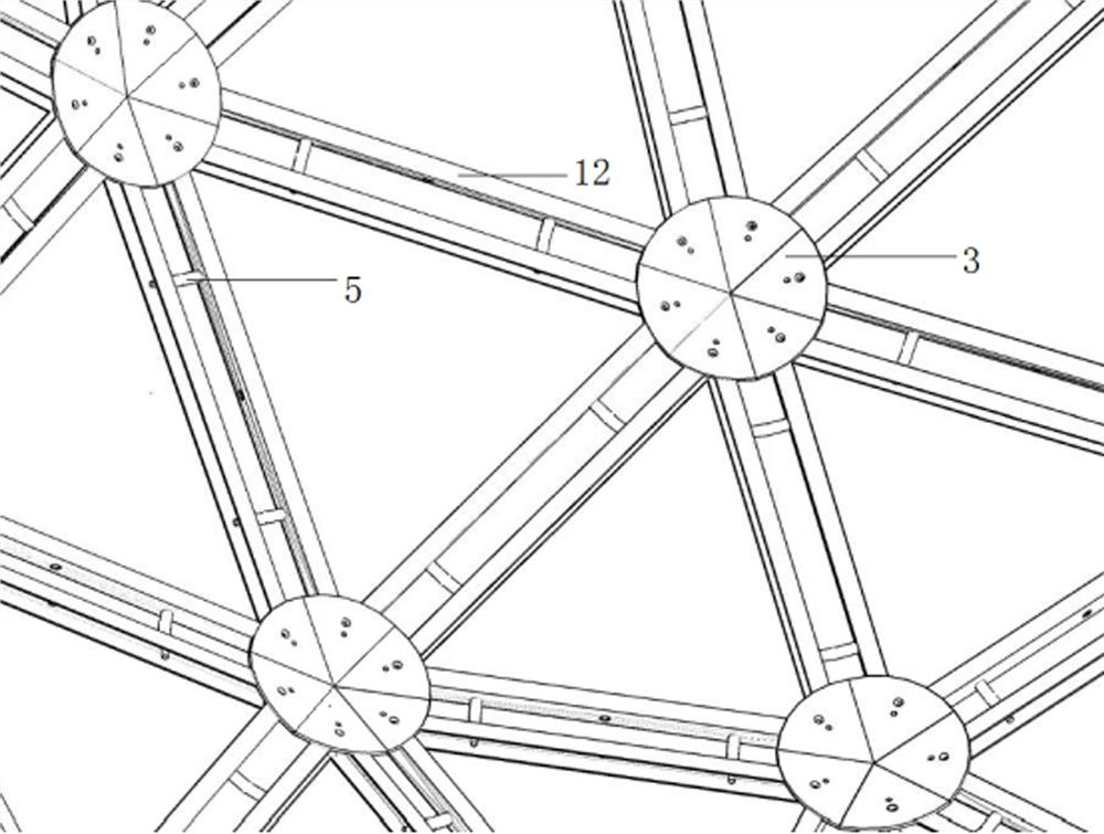 A hemispherical reticulated shell structure assembled house