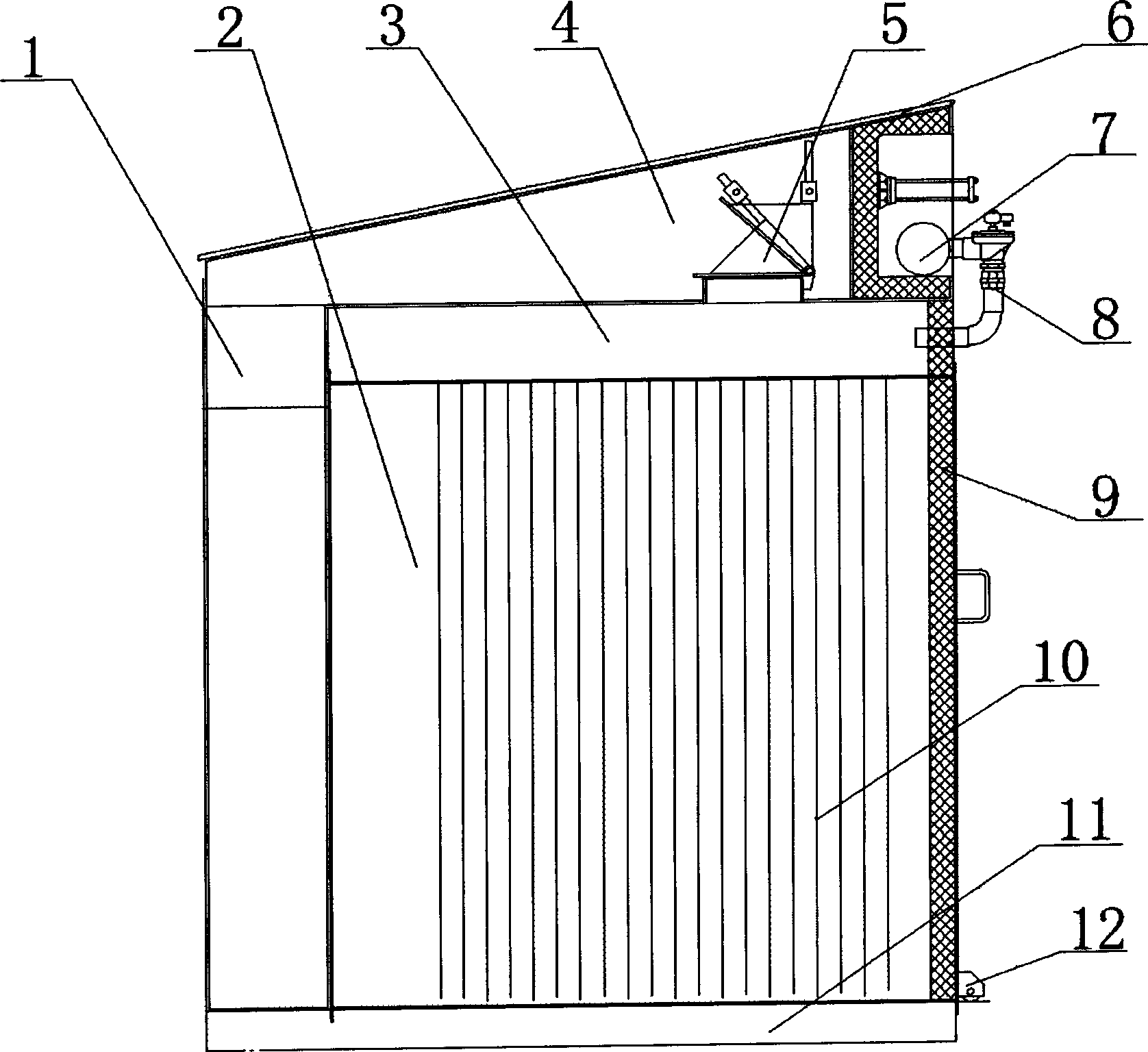 Dust collection unit of cloth bag type dust collector