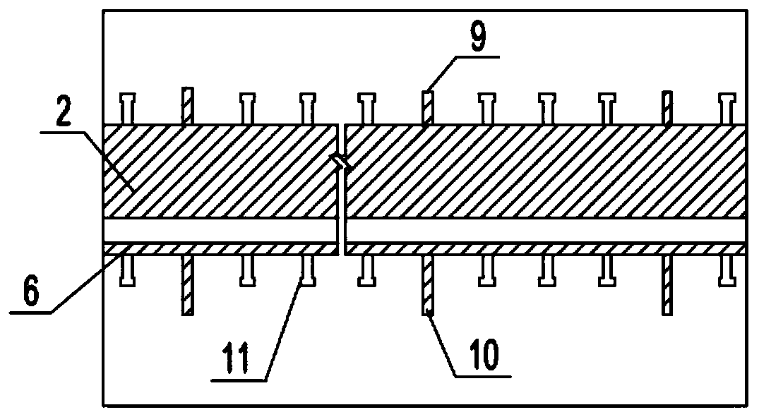 Low-height bridge bracket dual-way limiting telescopic device