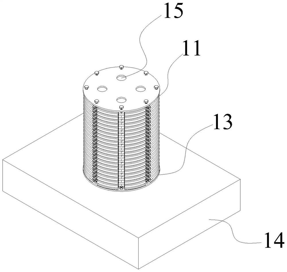 Anti-collision and anti-seismic integrated replaceable combined pier