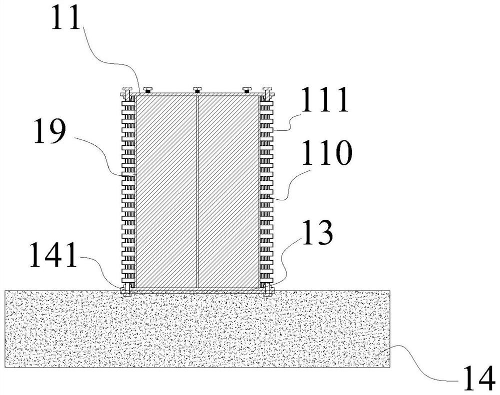 Anti-collision and anti-seismic integrated replaceable combined pier