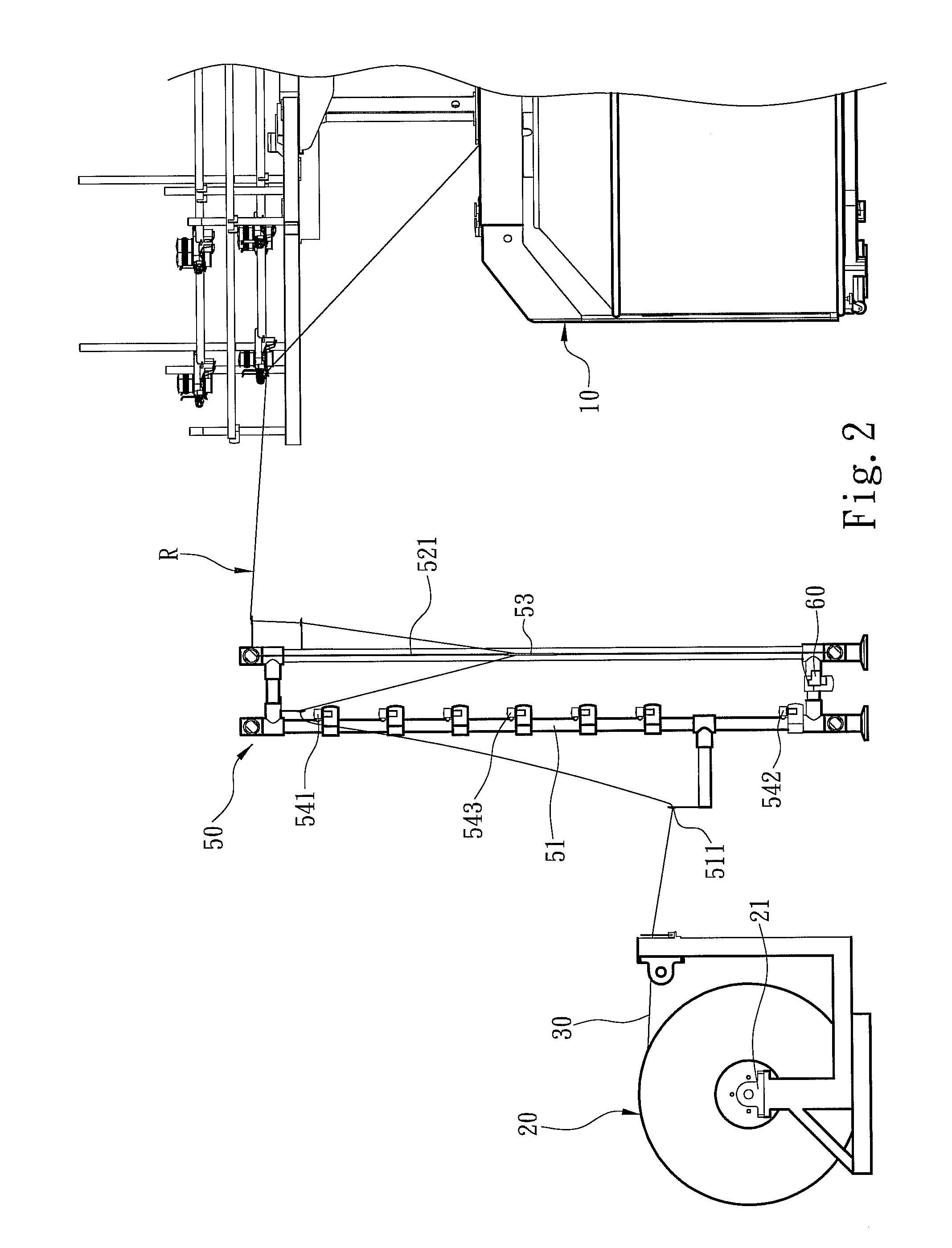 Yarn conveying system for circular knitting machines