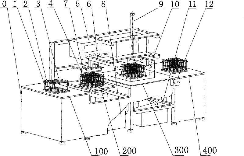 Acid adding machine for storage battery