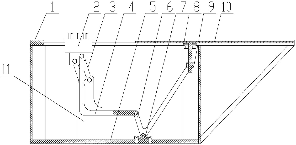 The flame shielding device of the electric plug-in mechanism of the launching device