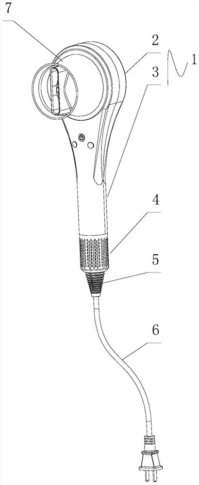 Far infrared heating hair care physiotherapy device