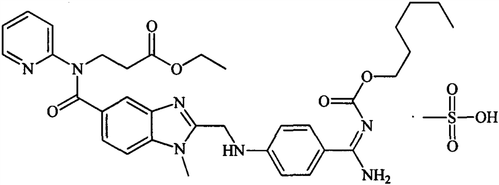 Pharmaceutical composition containing dabigatran etexilate mesylate and preparation method thereof