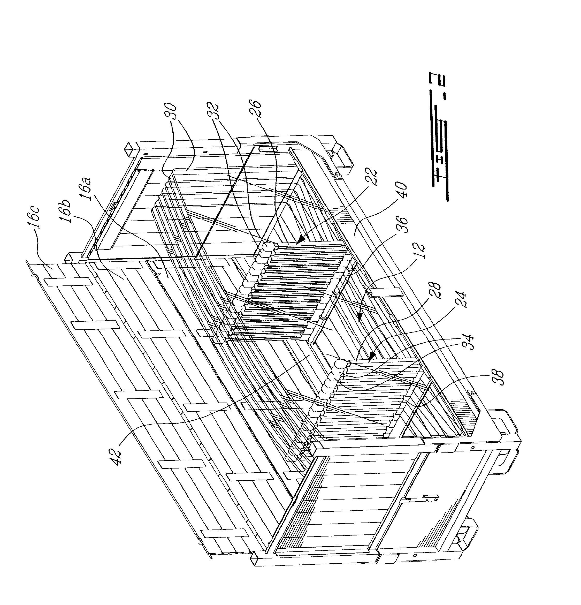 Crate for carrying glass panels