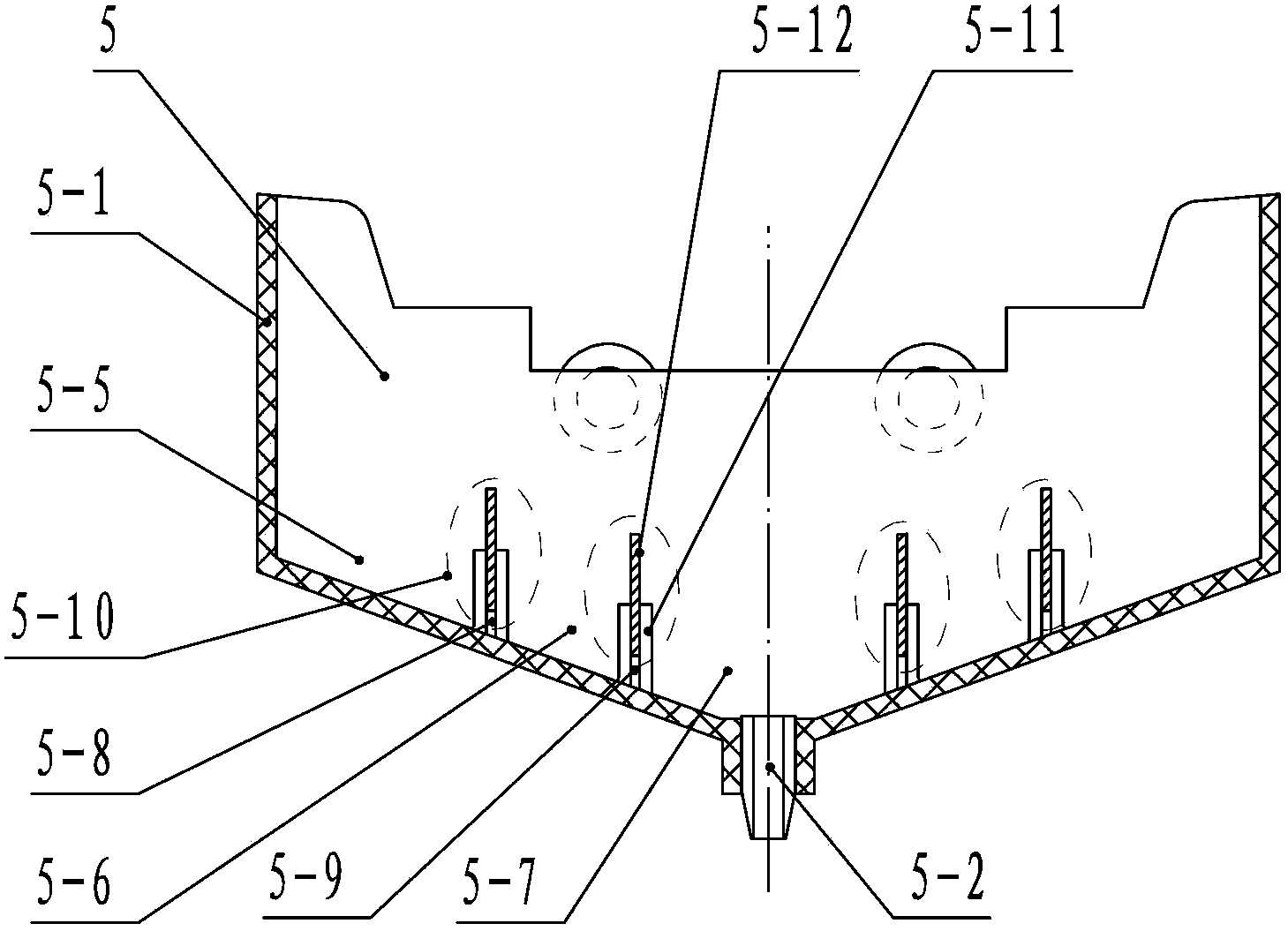 Multilayer tipping-bucket rain gauge possessing stepped controlled release water injection funnel